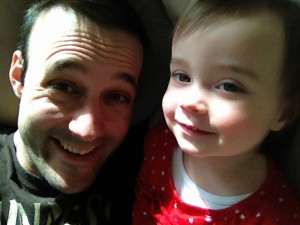 Genna (21 mo) and her dad.